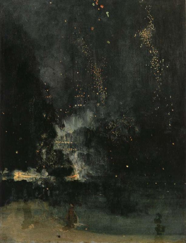 unknow artist The Nocturne under  the black and  gold oil painting image